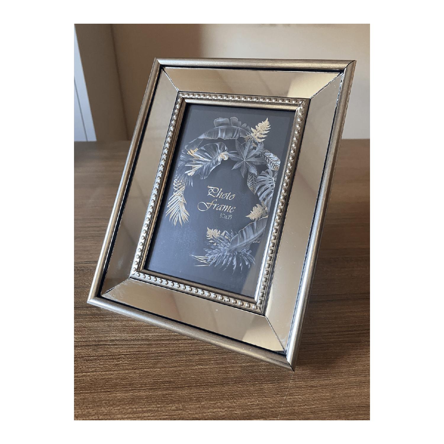 Зеркальная рамка, Серебряная зеркальная фоторамка, стеклянная рамка 10х15см